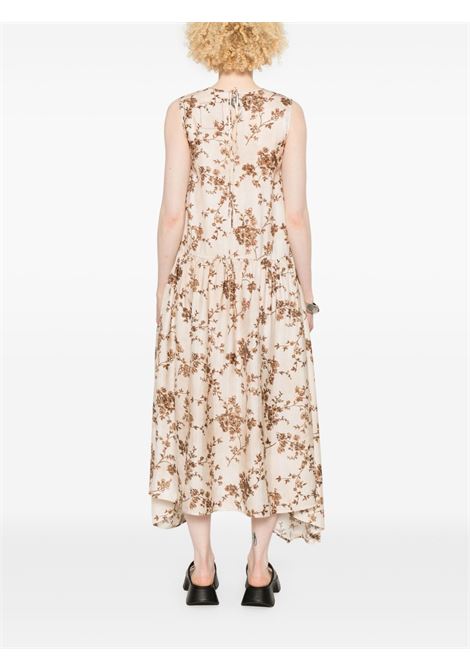 avery dress woman white and brown UMA WANG | UW5053UW016
